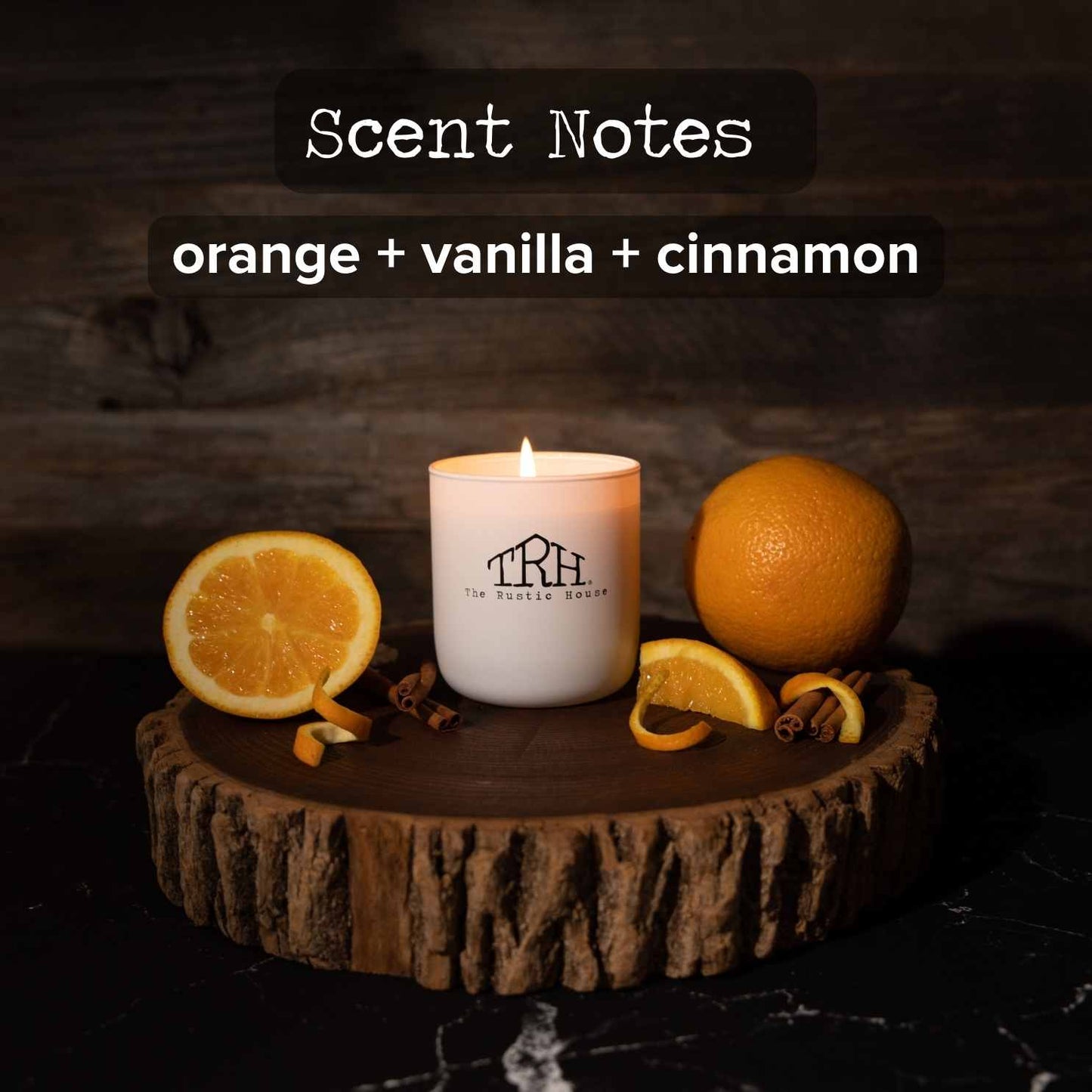 Orange Peel + Cinnamon Candle
