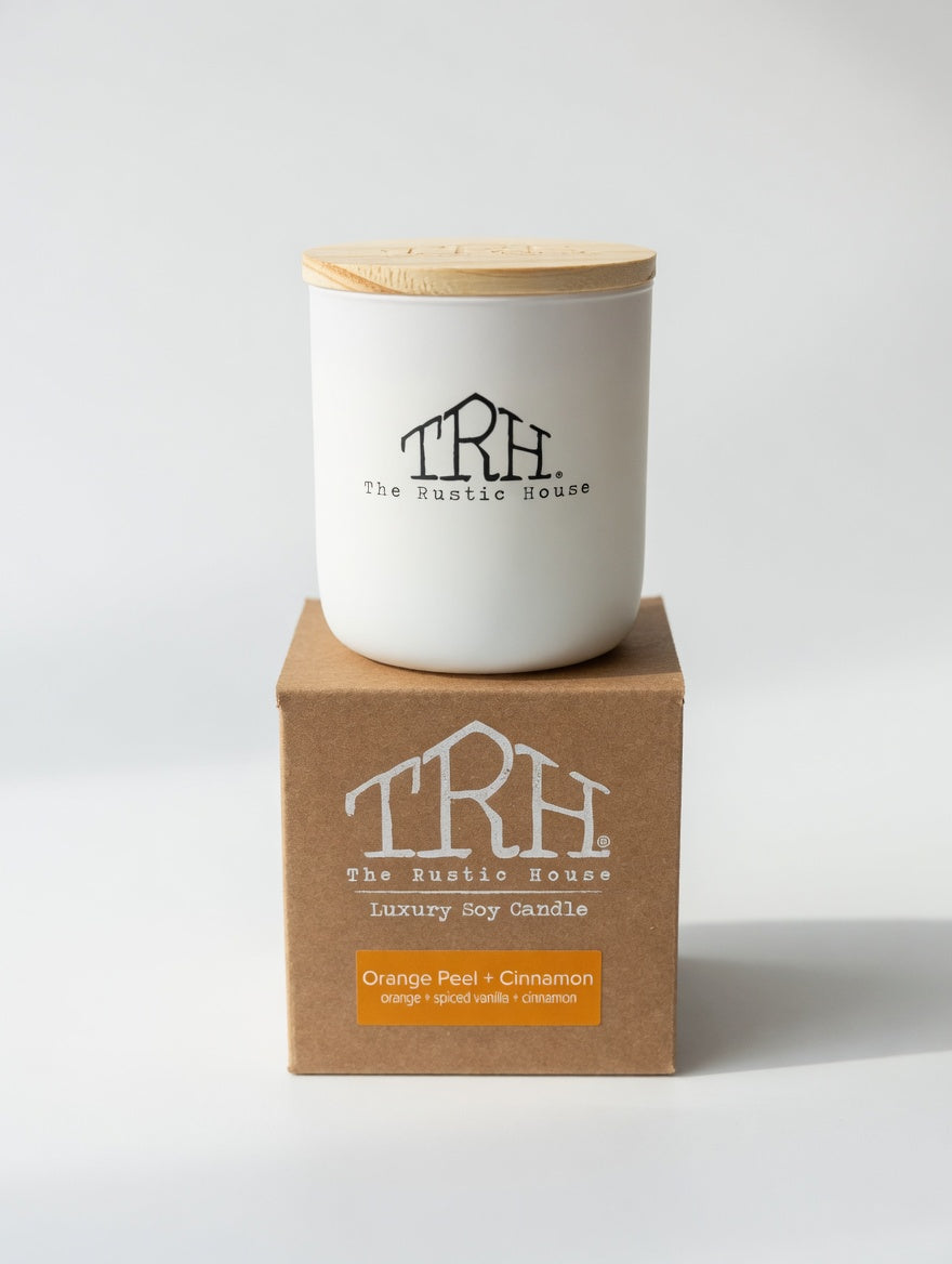 Orange Peel + Cinnamon Candle
