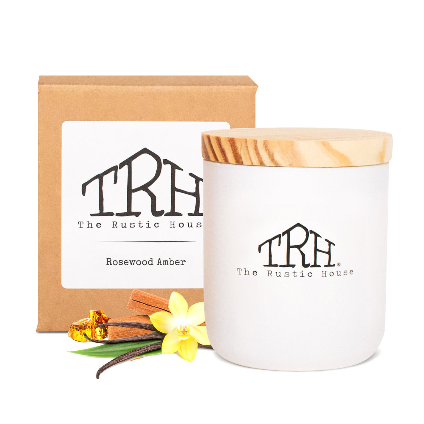 Rosewood Amber Candle